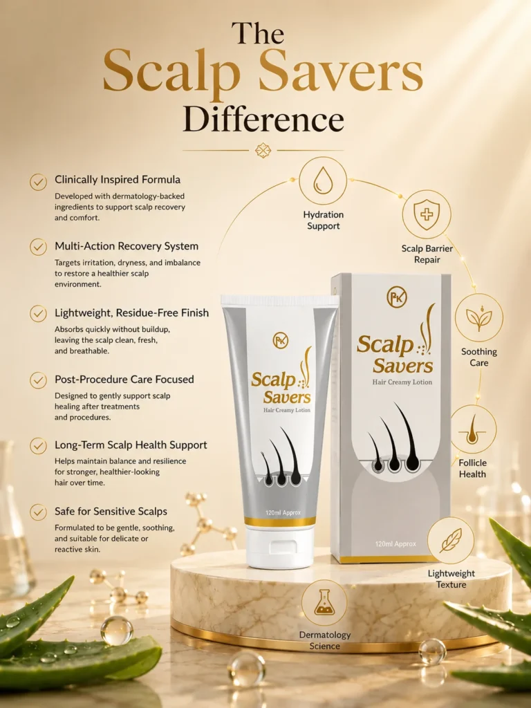 Scalp Savers Hair Creamy Lotion product packaging.